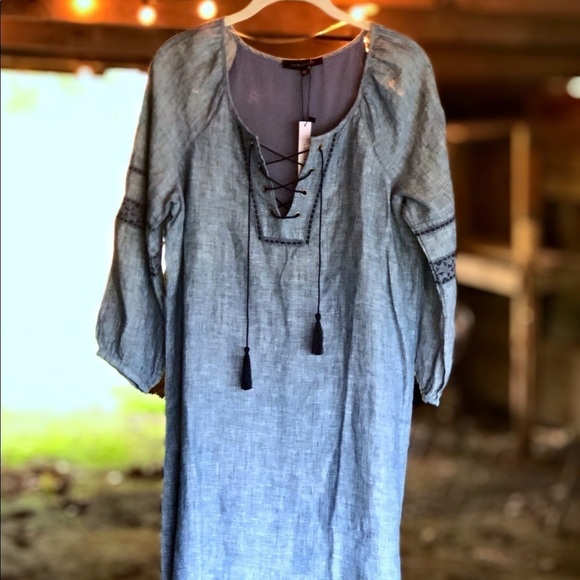 SANCTUARY, Ladies Embroidered Jean Dress,N⦠- Picture 4 of 11